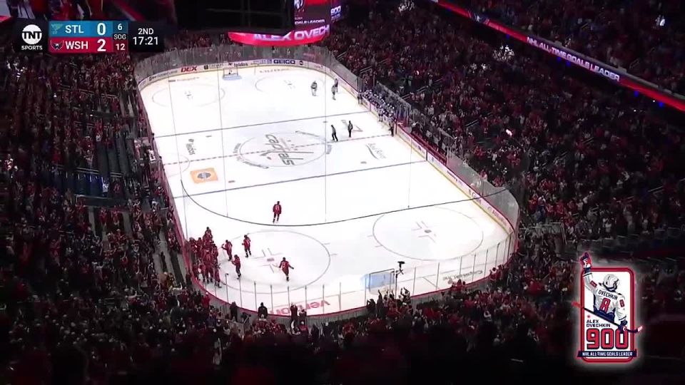 Александр Овечкин первым в истории забросил 900 шайб в чемпионатах Национальной хоккейной лиги США