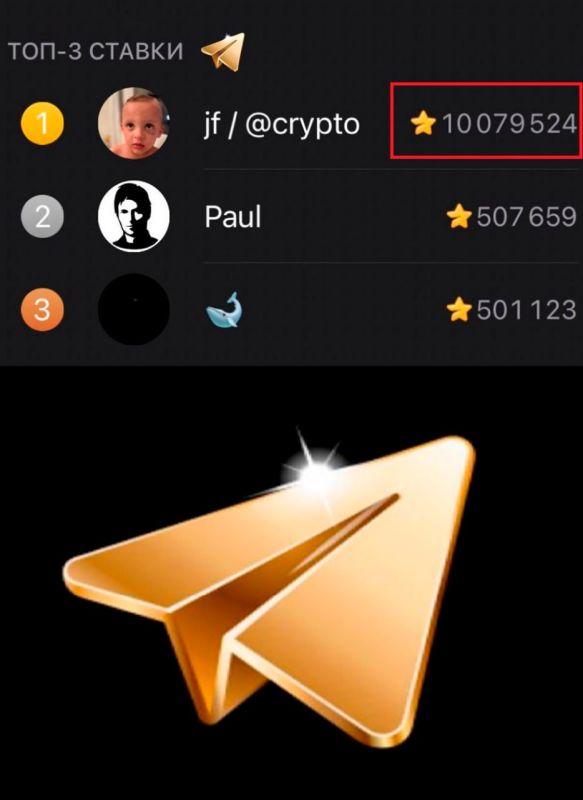 18 млн рублей за NFT-картинку самолётика Telegram отдал канадский бизнесмен