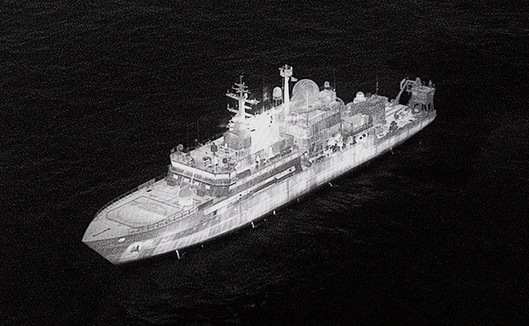 Российский корабль «Янтарь» применял лазерные системы против экипажей самолетов P-8 Poseidon ВВС Великобритании