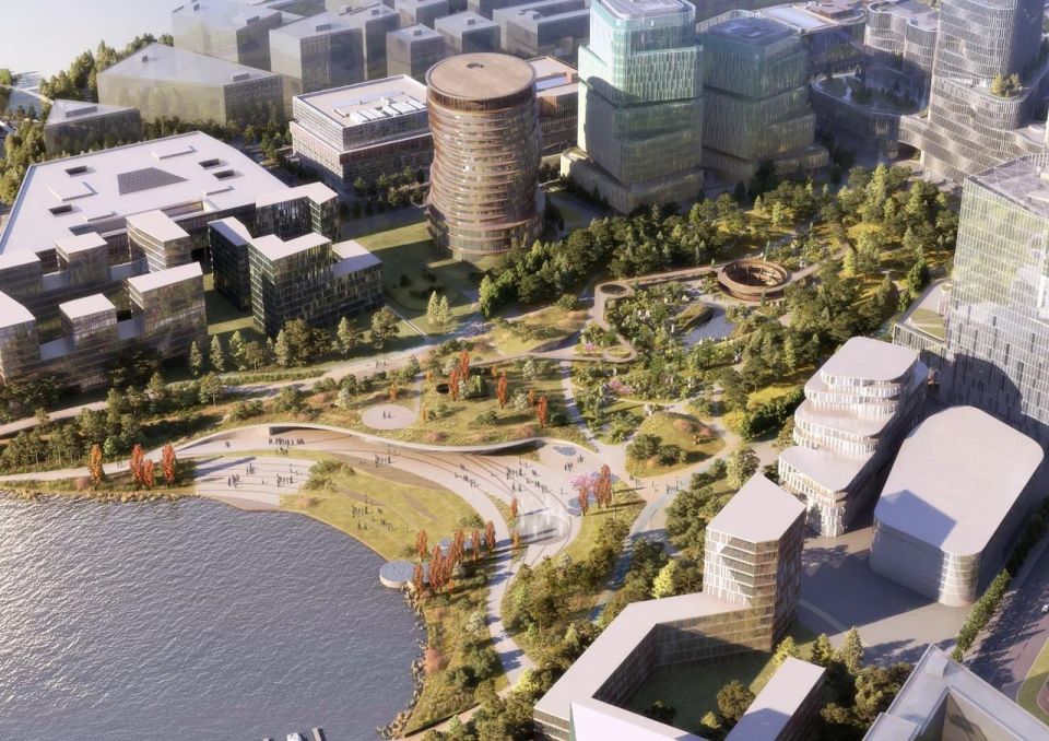 28 ноября, в районе Москвы «СберСити» состоялась церемония заливки первого куба бетона для нового офиса Среднерусского банка Сбербанка