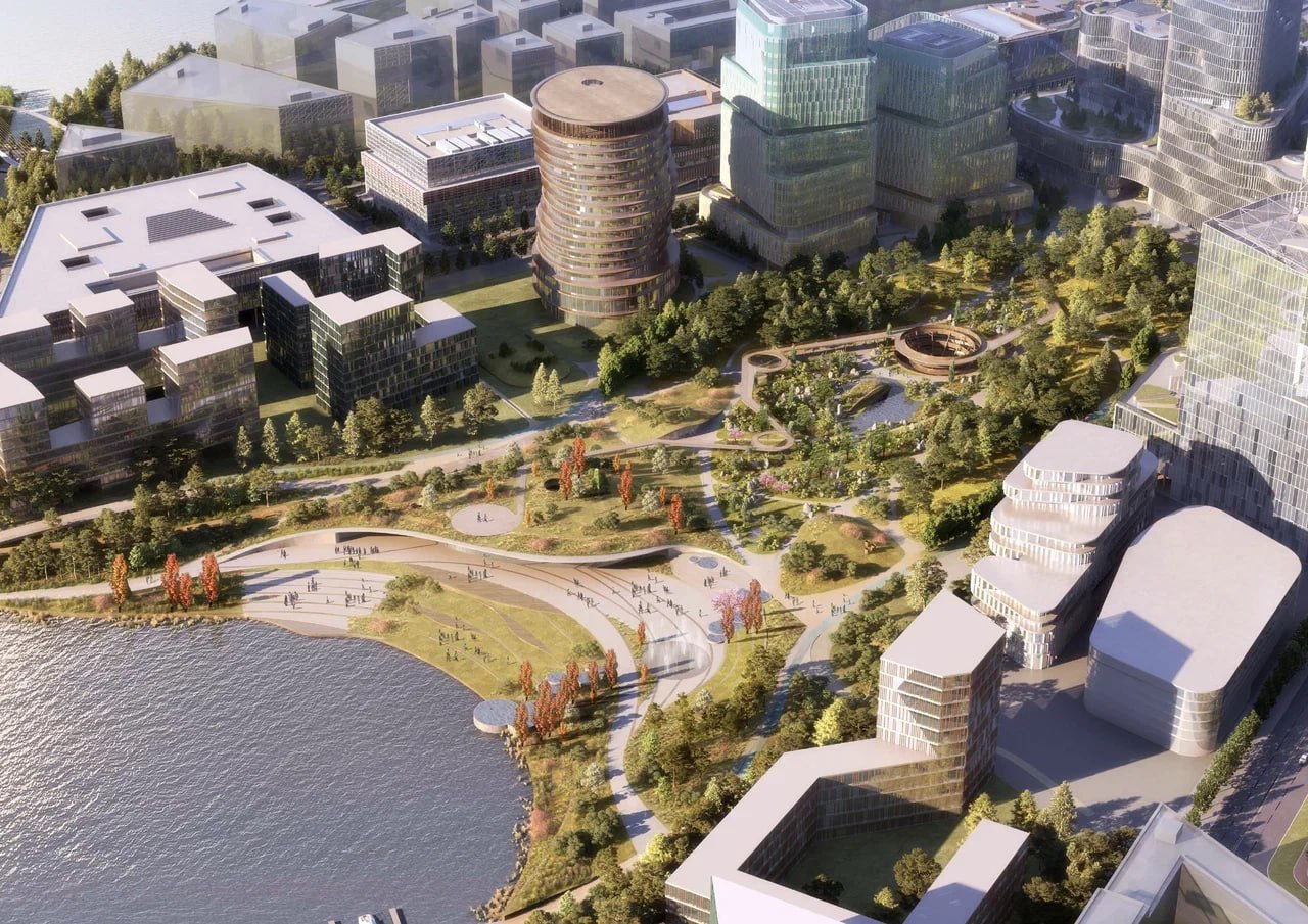 28 ноября, в районе Москвы «СберСити» состоялась церемония заливки первого куба бетона для нового офиса Среднерусского банка Сбербанка