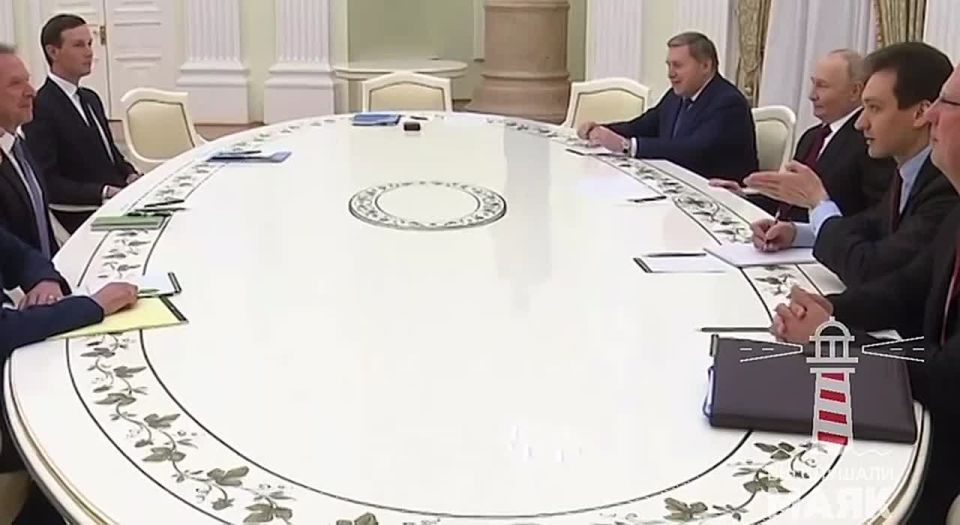 Кадры встречи Путина со Стивеном Уиткоффом в Кремле