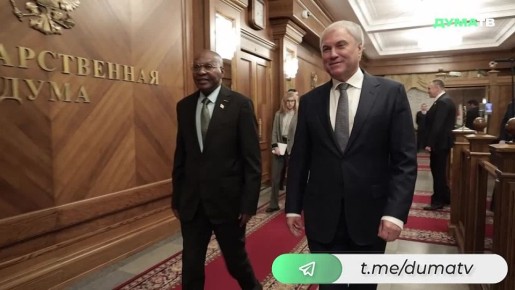 В Государственной Думе Вячеслав Володин проводит встречу со спикером Национальной Ассамблеи Бурунди Желазом Даниэлем Ндабирабе