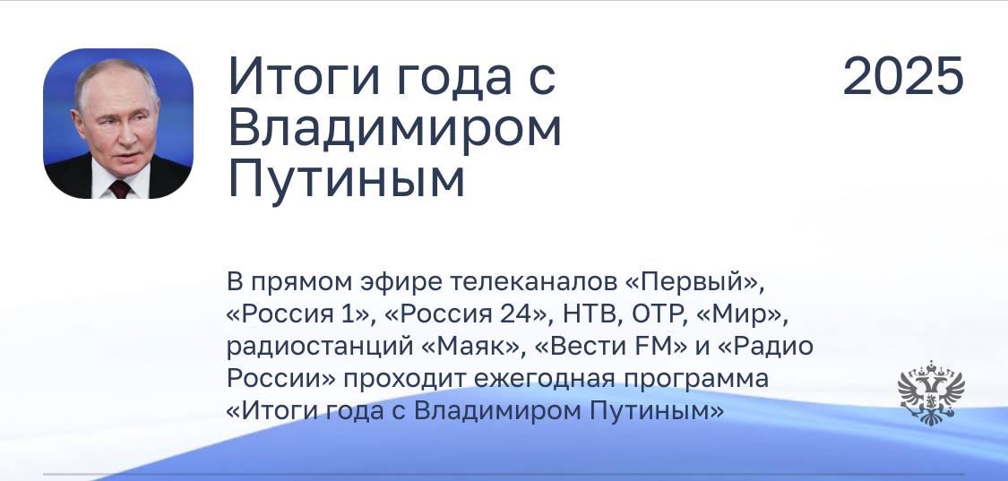 Начался сбор вопросов на Прямую линию с Владимиром Путиным