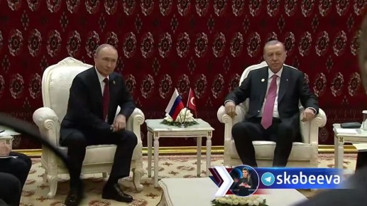 Встреча Путина и Эрдогана в Ашхабаде началась без публичных заявлений