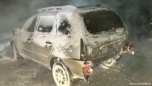 Трое пострадали в результате массового ДТП с участием девяти машин из-за сложных погодных условий в Саратовской области