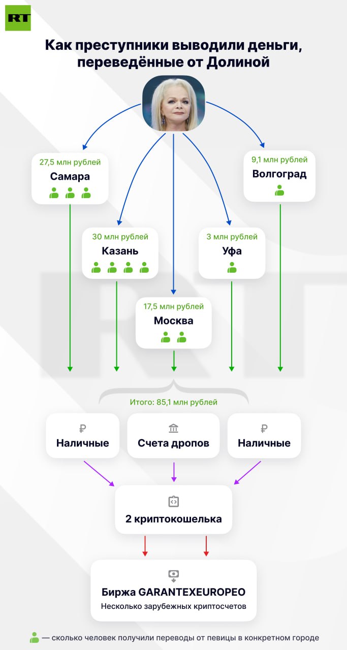 Полина Лурье может потребовать взыскать с мошенников убытки из-за покупки квартиры Ларисы Долиной, говорится в судебных документах