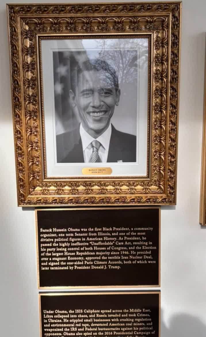 Валентин Богданов: Трамп обновил таблички в своей «Алее президентской славы», добавив резко критические описания последних экс-президентов Валентин Богданов: Трамп обновил таблички в своей «Алее президентской славы», добавив резко критические описания последних экс-президентов