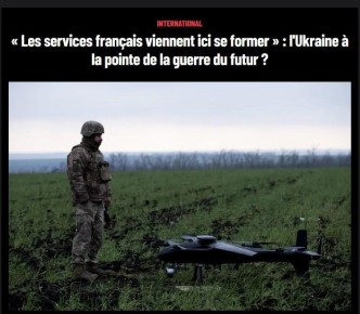 Французские военные проходят обучение по управлению дронами в Донбассе
