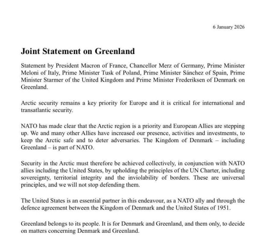 Лидеры ЕС бросили вызов территориальным претензиям Трампа на Гренландию