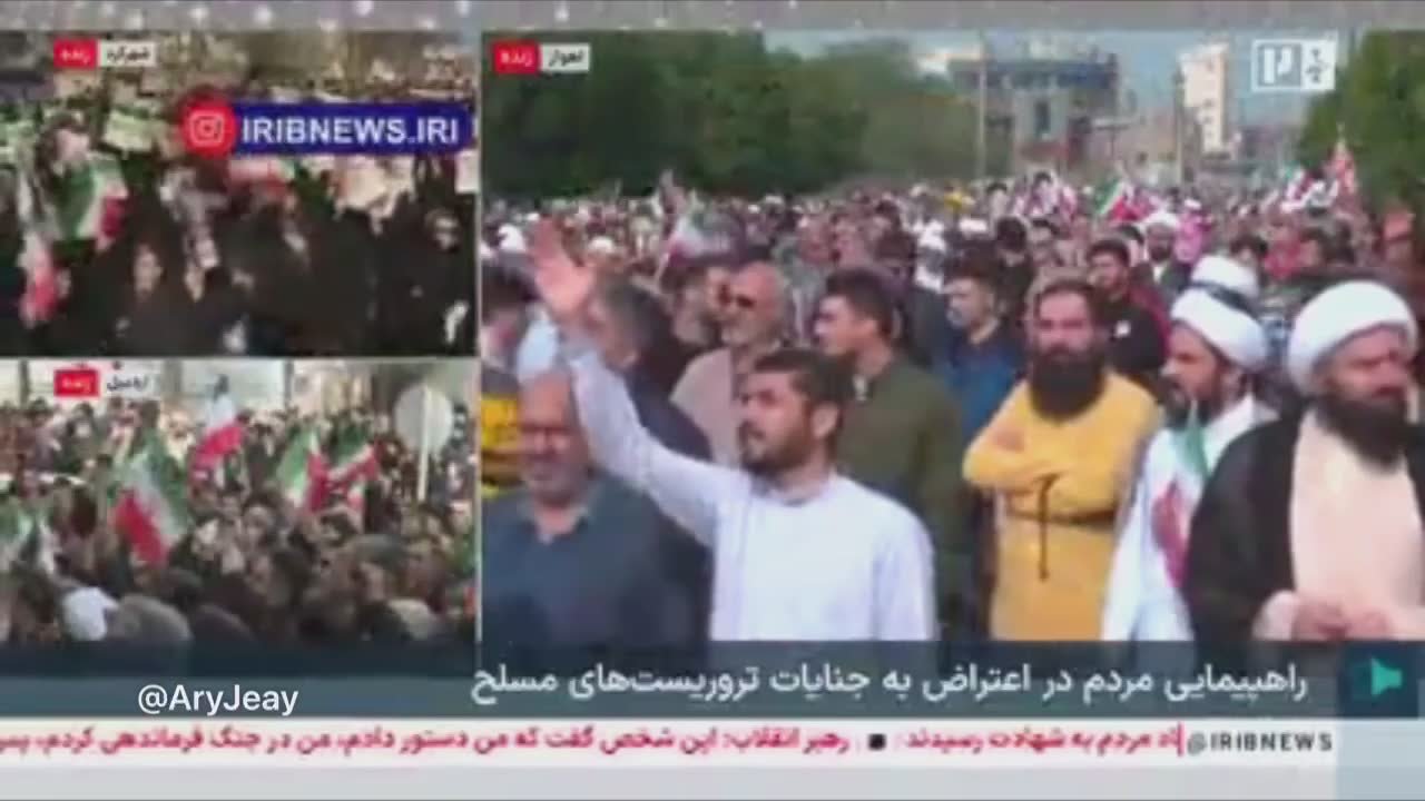 Аббас Джума: Тысячи иранцев, лояльных Верховному лидеру, выходят на улицы протестовать против террористических нападений в Тегеране и других городах