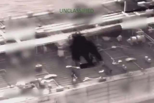 Кадры захвата танкера Olina опубликовало южное командование армии США