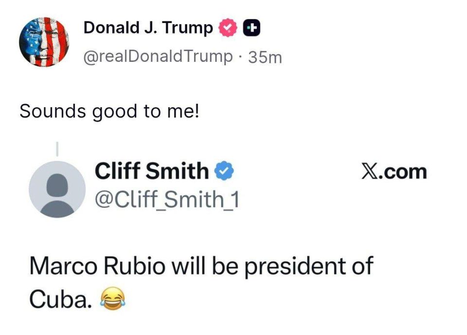 Трамп в соцсети Х заявил, что идея сделать Марко Рубио президентом Кубы "звучит неплохо"