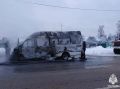 В Калининском округе сгорела маршрутка