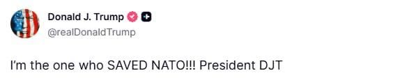 Я тот, кто СПАС НАТО!!! — Трамп