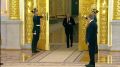 В Александровском зале Большого Кремлёвского дворца началась церемония вручения верительных грамот Президенту Российской Федерации
