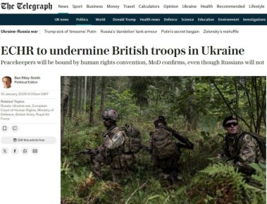 ����� �������� ����������� ���������� ����� �� ������� � The Telegraph ���������� � ���, ���� ������� �� �����