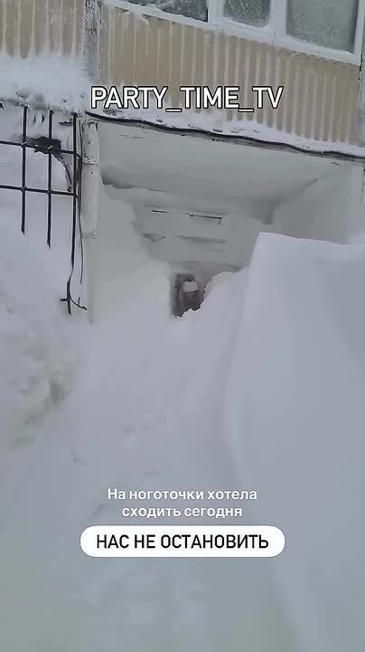 Сугробы до вторых этажей зданий и предупреждающие сирены: Камчатка по-прежнему парализована из-за мощнейшего снегопада