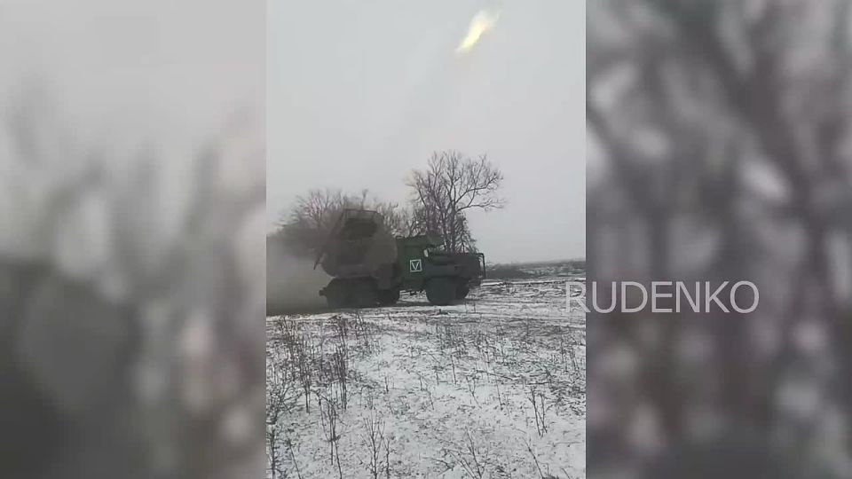 Андрей Руденко: В Запорожской области расчёты РСЗО «Град» 35-й армии группировки «Восток» уничтожили позиции противника оборудованные в застройке одного из населённых пунктов