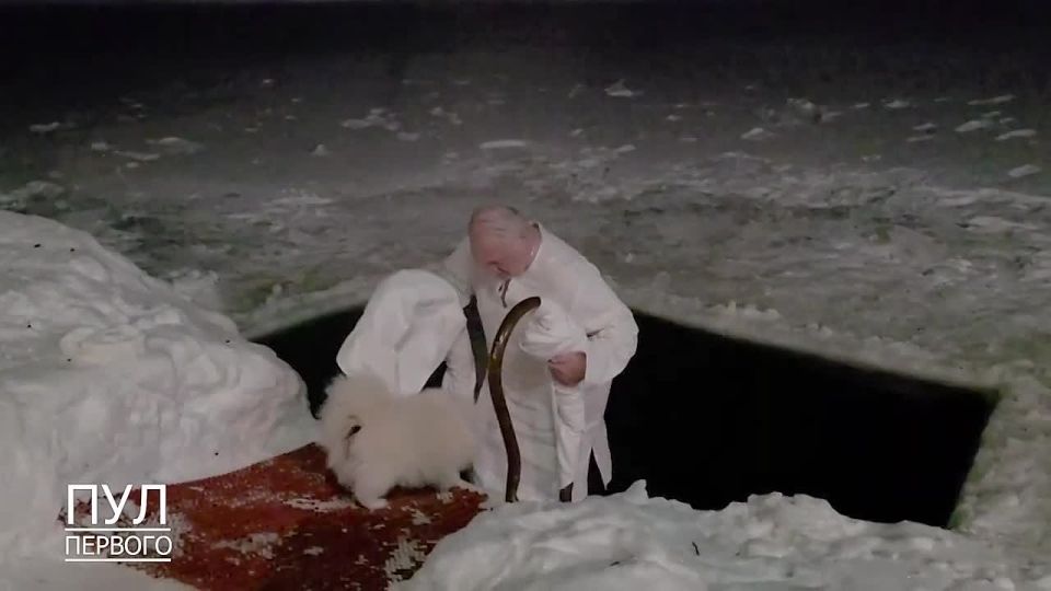 Умка отказался купаться в иордани