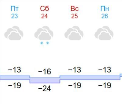 К концу недели в Московском регионе обещают 20-градусные морозы