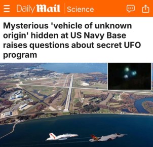 «Таинственный «аппарат неизвестного происхождения», спрятанный на базе ВМС США, поднимает вопросы о секретной