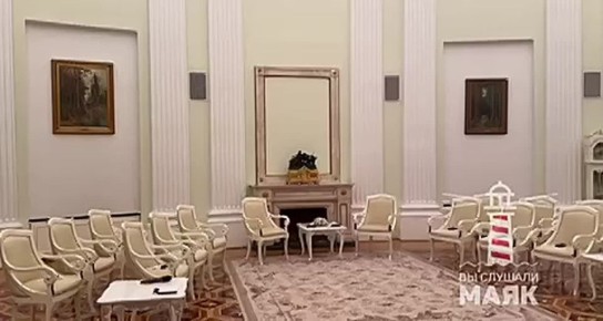 В Представительском зале Кремля все готово для российско-палестинских переговоров