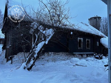 В ночь с 26 на 27 января в городе Кувшиново произошло возгорание частного дома