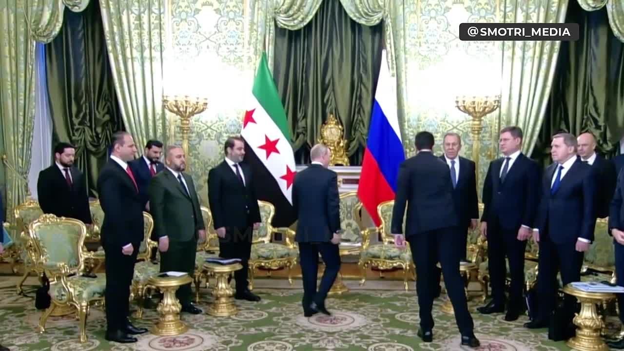 Путин проводит переговоры с президентом Сирии Ахмедом Шараа