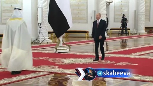 Путин и президент ОАЭ Мухаммед Бен Заид Аль Нахайян встречаются в Кремле для проведения переговоров