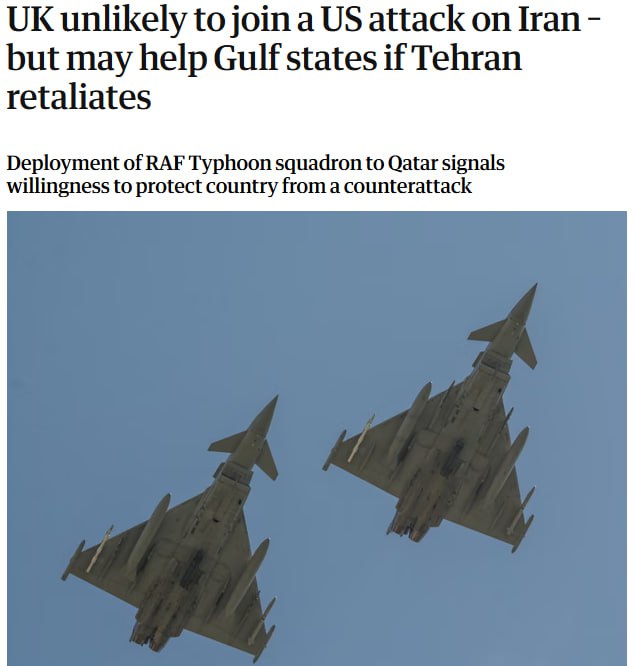 Великобритания вряд ли присоединится к возможной атаке США на Иран, сообщает The Guardian