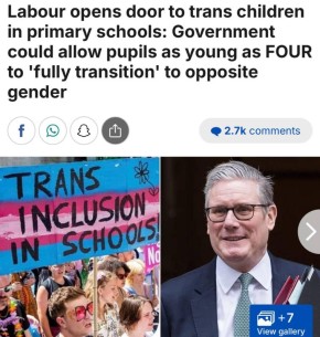 Новые рекомендации школам от партии Стармера: в них детям разрешают «полный социальный переход» к противоположному гендеру* уже с четырёх лет