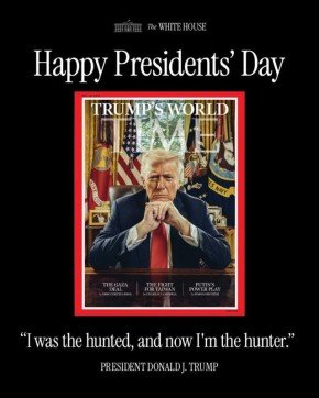 Белый дом поздравил Трампа с Днем президентов цитатой: ‘Я был жертвой, а теперь я охотник’
