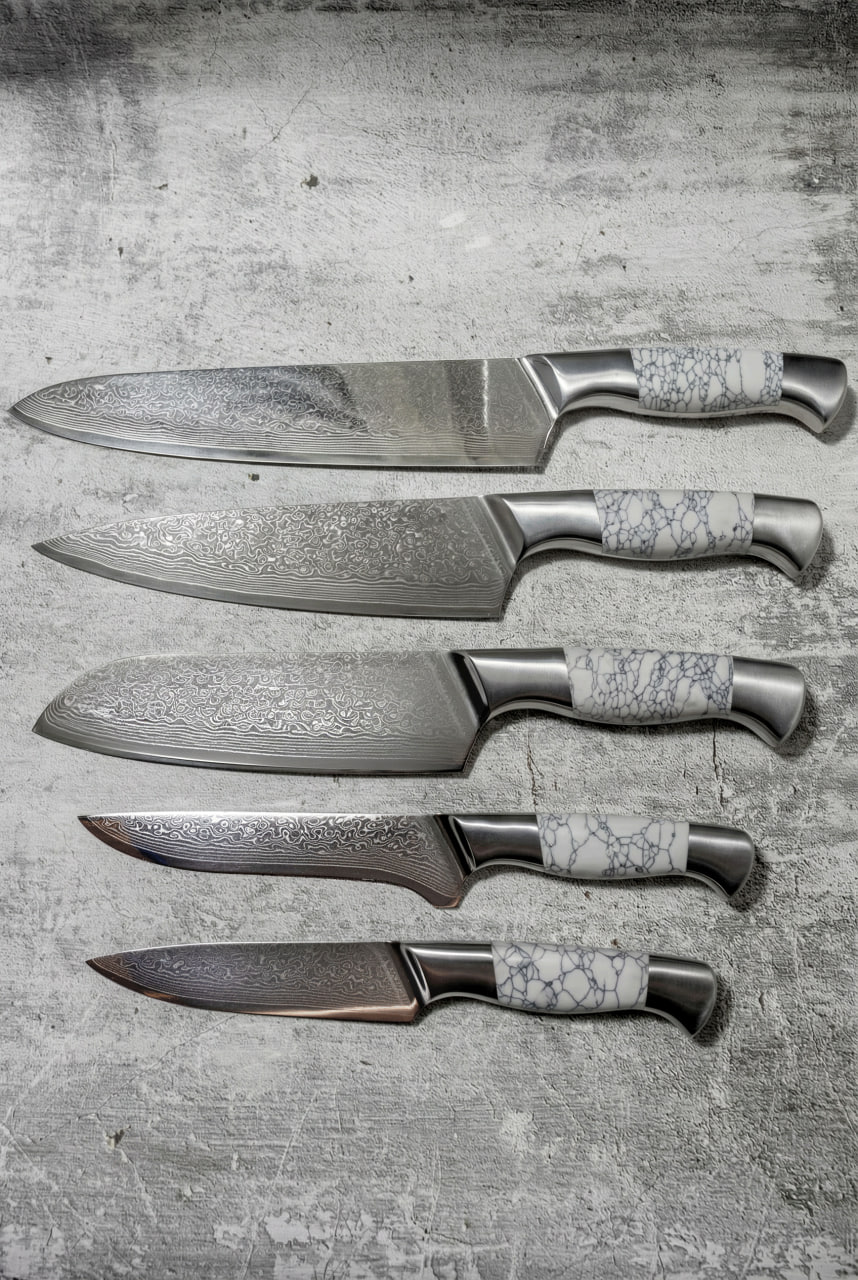 Готовы еще 5 наборов кухонных ножей, раз такой спрос на них