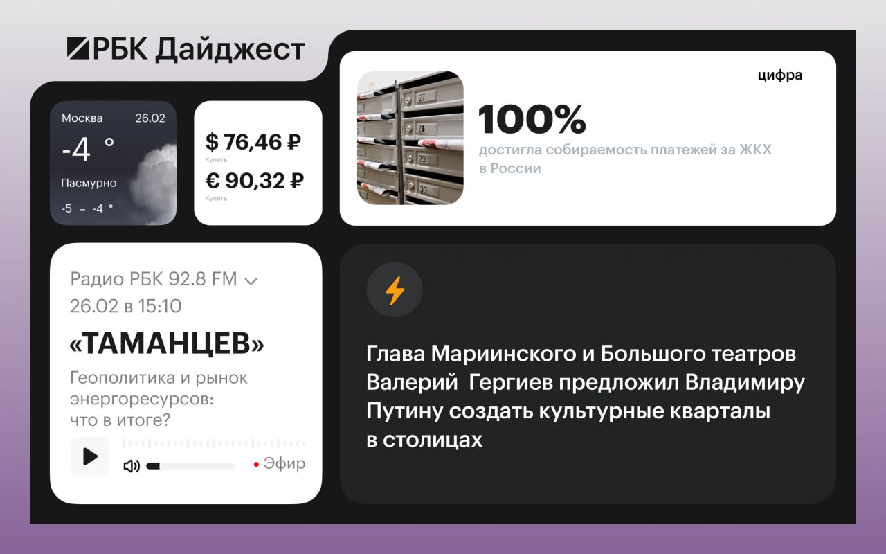 Главные новости к вечеру 25 февраля