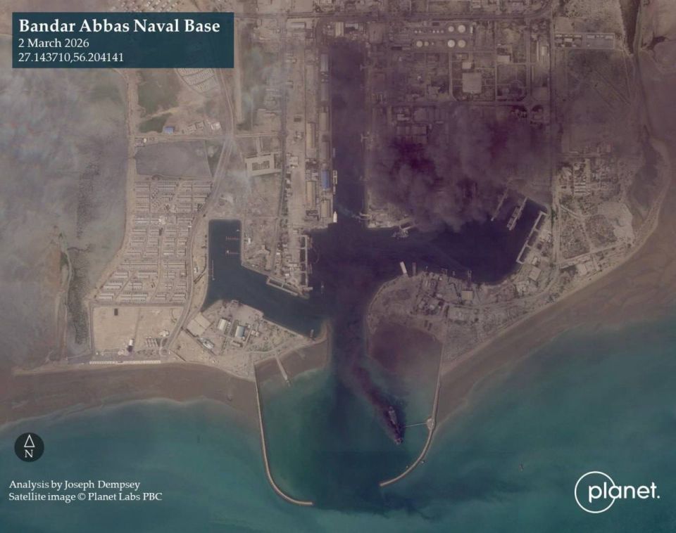 Спутниковые фото военно-морской базы Бандар-Аббас в Иране после атак на неё