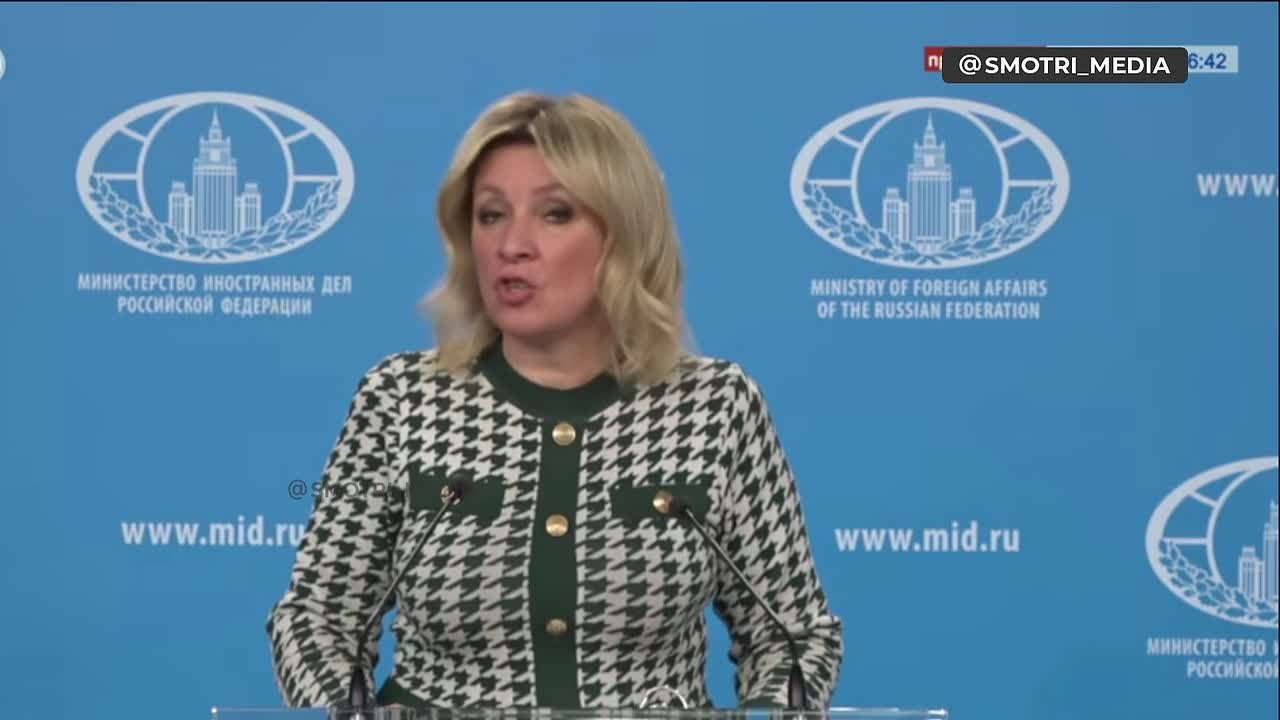 Зеленский уже перешёл на гуталин, он предлагает странам Ближнего Востока бороться с дронами в обмен на то, чтобы уговорить Москву на месячное перемирие — Мария Захарова