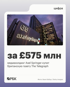 ���� �� ���������� ����������� �������������� Axel Springer SE, ������� ������� �������� ��������� Bild, � ����� ��������� Politico � Business Insider, ����������� � ������� Telegraph Media Group, �������� ���������� �����...